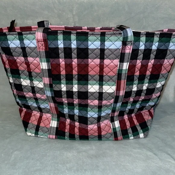 Vera Bradley Vera Tote Ribbons Plaid - Picture 3 of 15